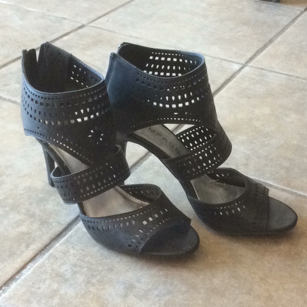 Faux Leather Heels